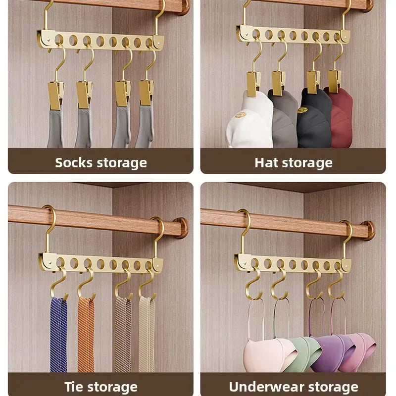 Foldable Magic Metal Hanger Organizer