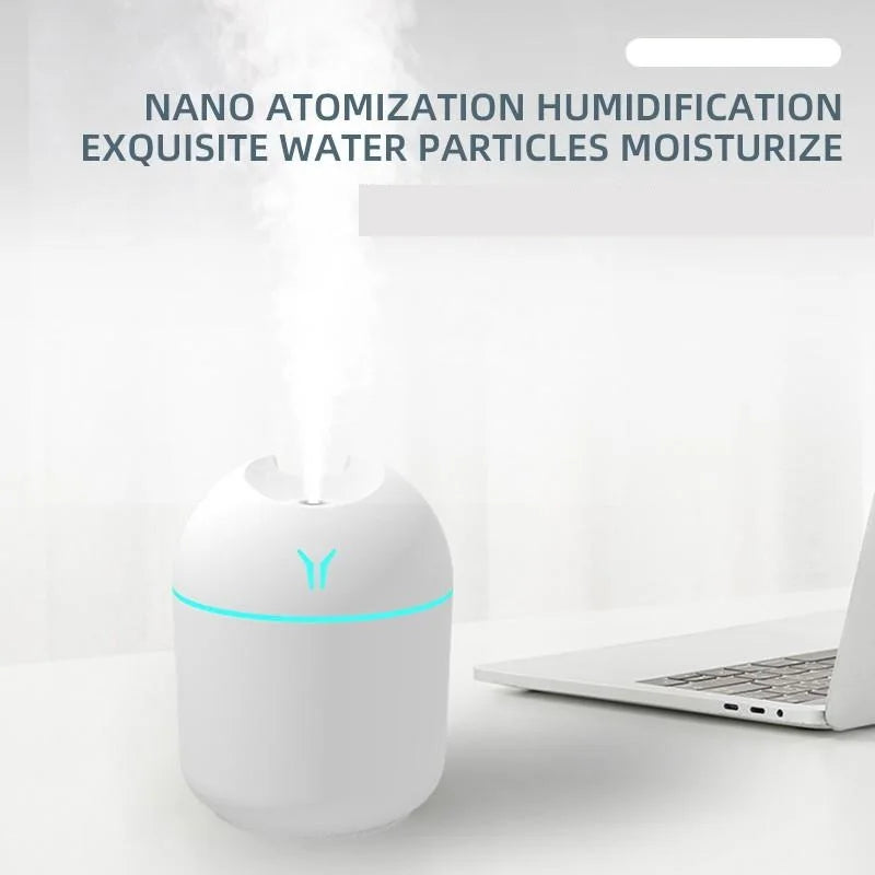 Compact Ultrasonic Aromatherapy Diffuser & Mist Humidifier