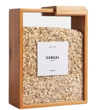 Bamboo Kitchen Cereal & Grain Container