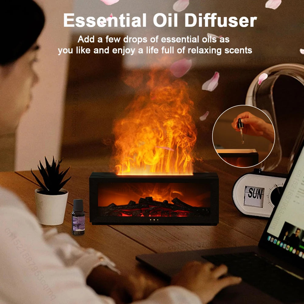 LED Flame Effect Aroma Diffuser