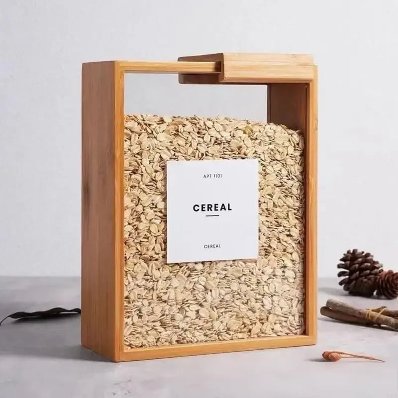 Bamboo Kitchen Cereal & Grain Container