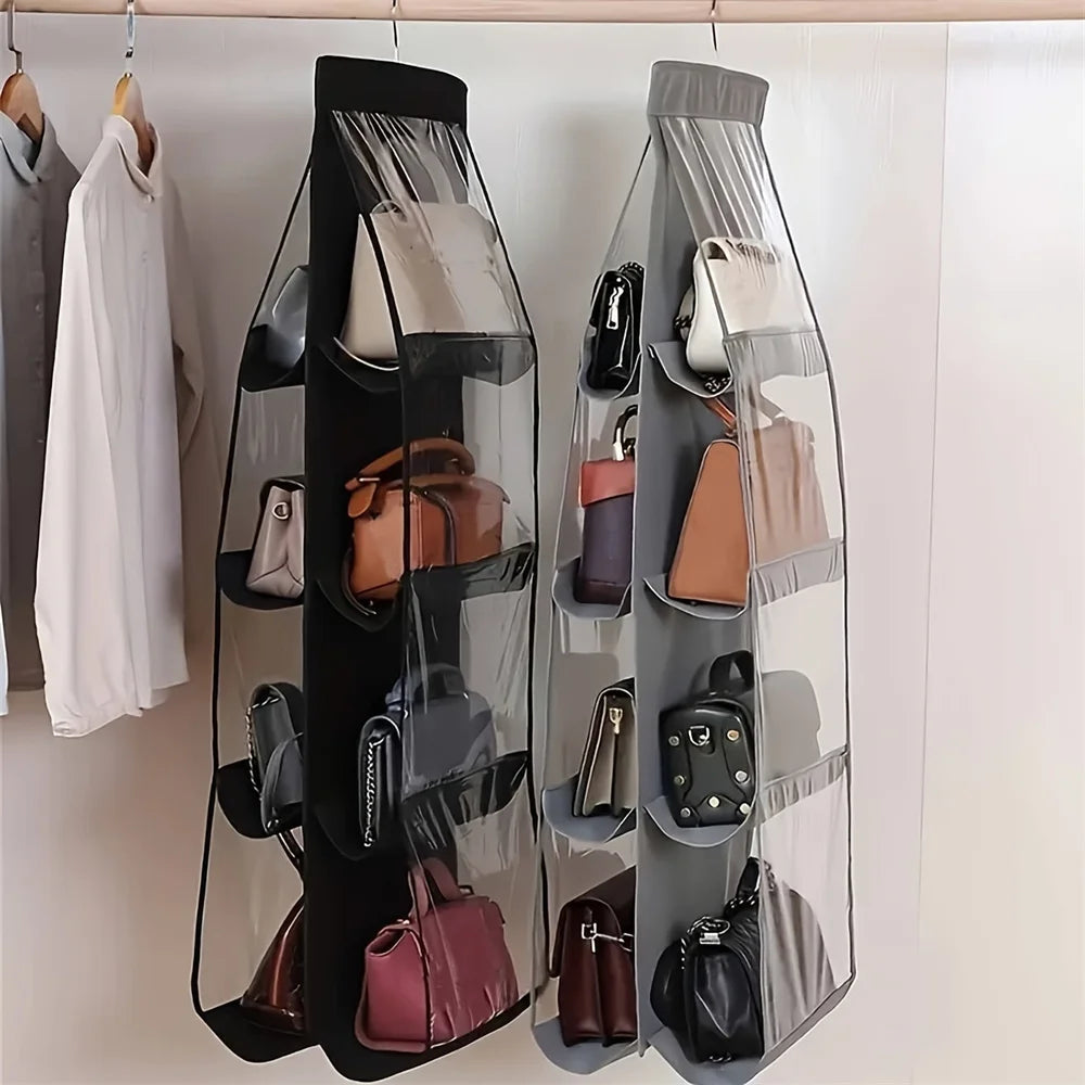 1 PC Saving Bag Organizer, Multi-Layer Hanging Handbag, Wardrobe, Wallet Organizer, Bag Storage Rack