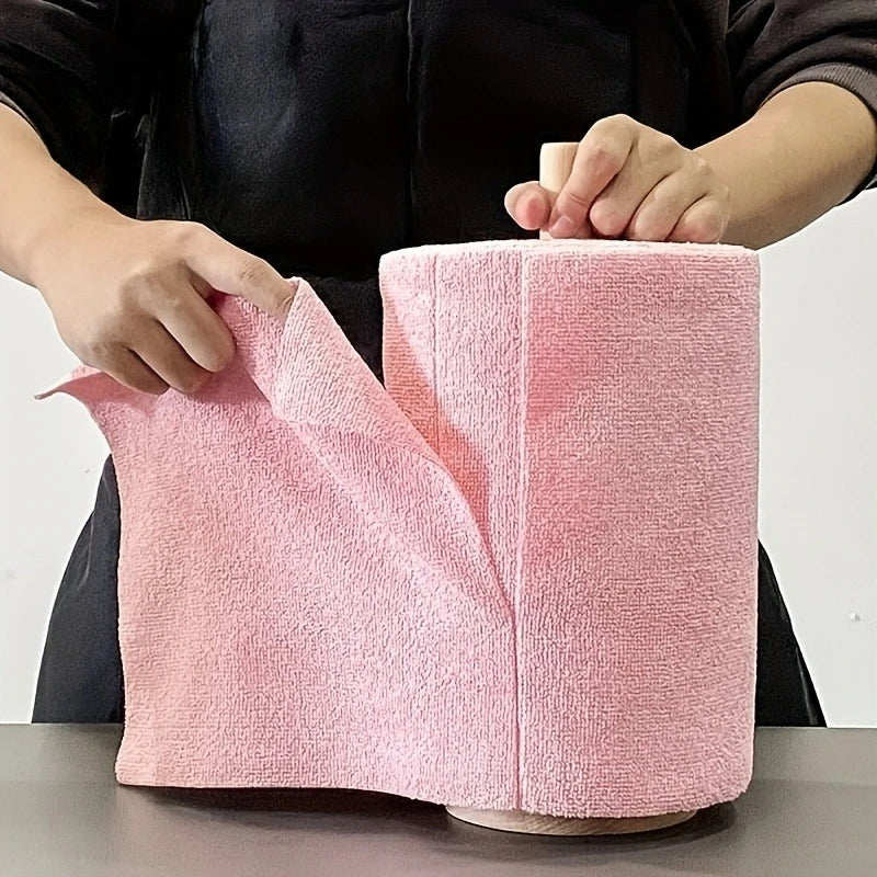 Reusable Washable Kitchen Cleaning Cloth Roll