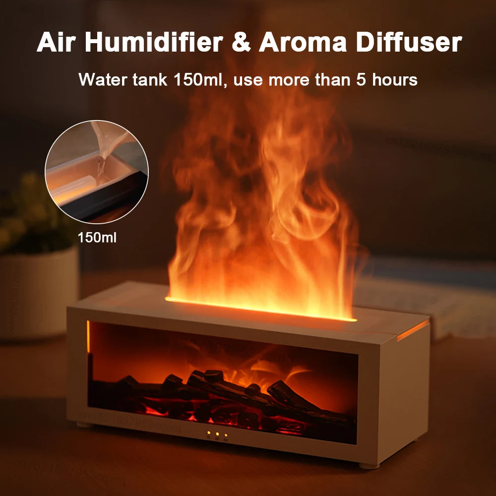 LED Flame Effect Aroma Diffuser