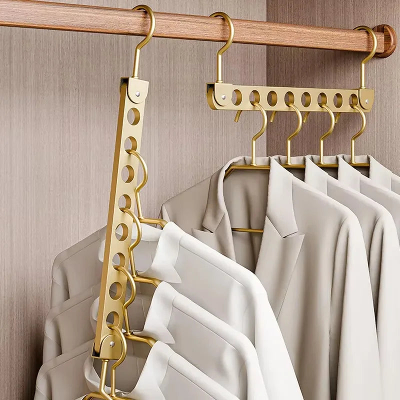 Foldable Magic Metal Hanger Organizer