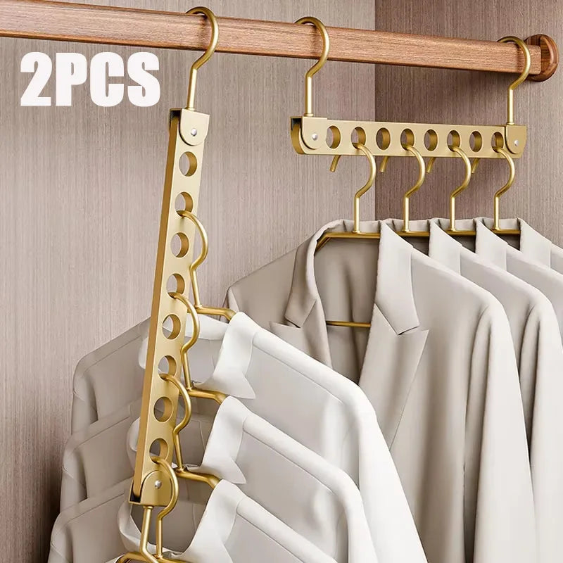 Foldable Magic Metal Hanger Organizer