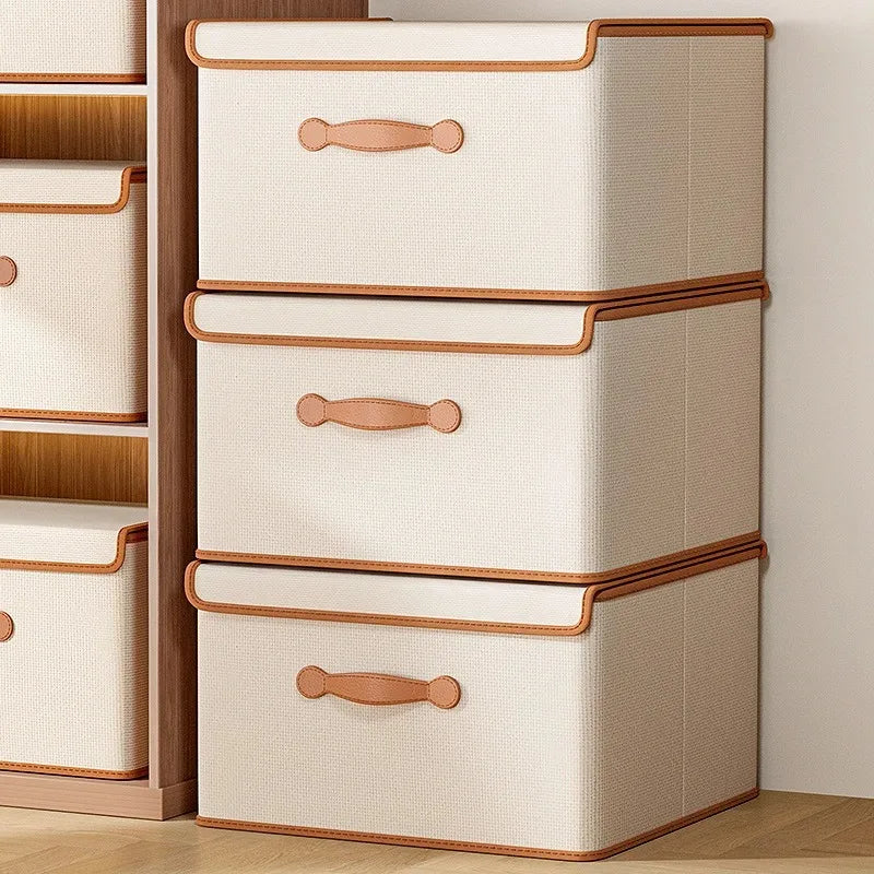 Clothes Storage Box With Lid For Household Use Wardrobe Underwear Storage Box Organizing Boxed Clothes Blankets Storage Basket