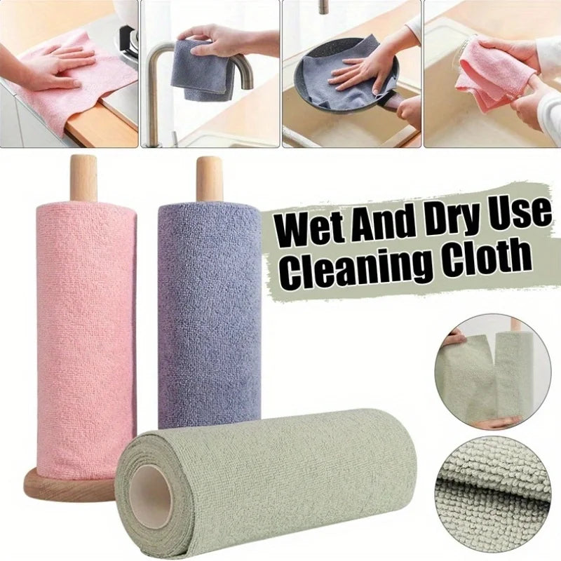 Reusable Washable Kitchen Cleaning Cloth Roll