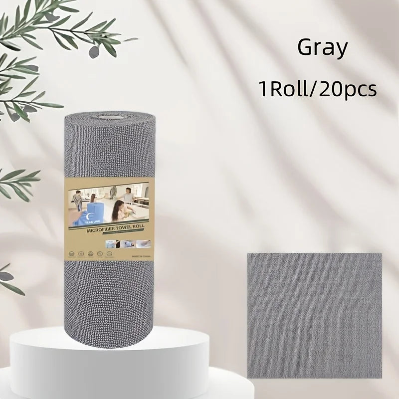 Reusable Washable Kitchen Cleaning Cloth Roll