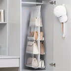1 PC Saving Bag Organizer, Multi-Layer Hanging Handbag, Wardrobe, Wallet Organizer, Bag Storage Rack