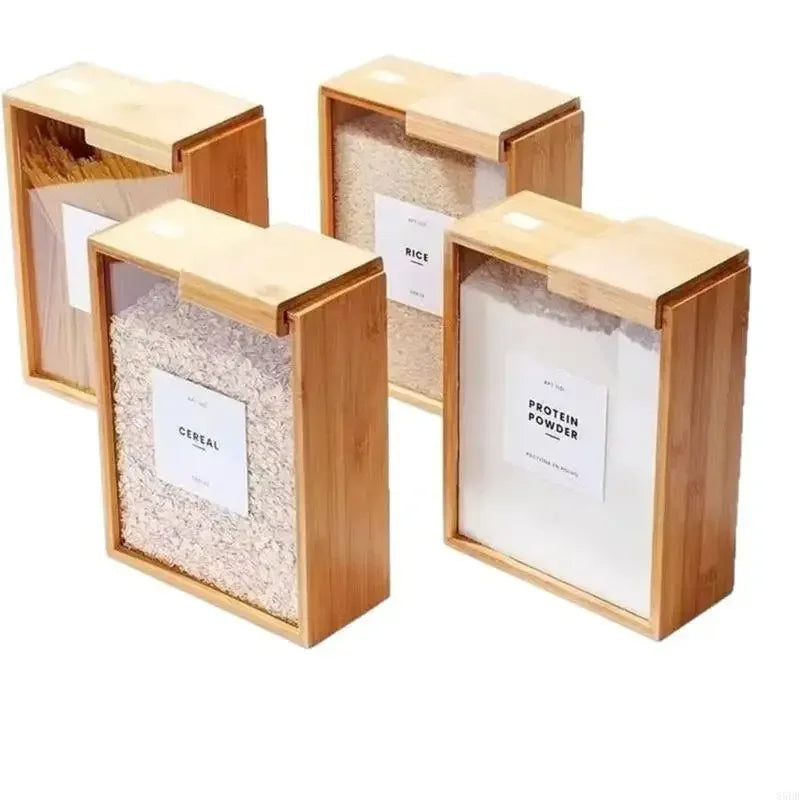 Bamboo Kitchen Cereal & Grain Container