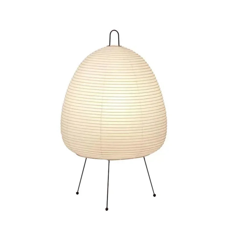 Wabi Sabi Sculptural Floor Lamp Japanese Paper Lantern Standing Light for Bedroom Living Room Decor