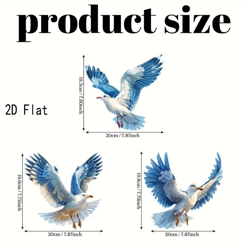 Retro Seagull Wall Decoration Set Wooden Seagull Ornament Room Decoration Living Room, Office Decor Items Home Decor Items
