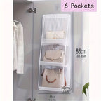 1 PC Saving Bag Organizer, Multi-Layer Hanging Handbag, Wardrobe, Wallet Organizer, Bag Storage Rack